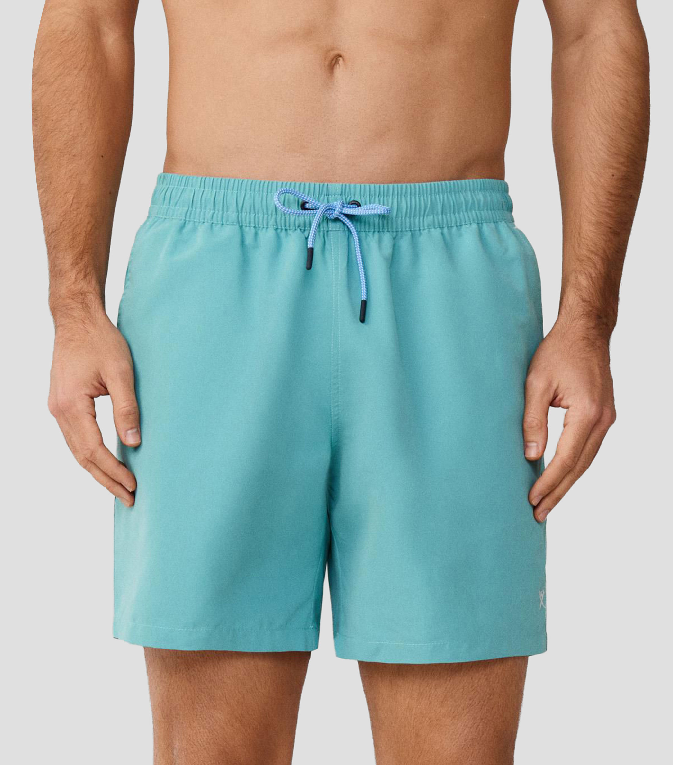 Traje de baño largo liso Hombre